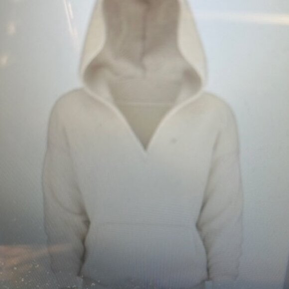 Victoria's Secret Pink Cozy Fluffy Fleece Pullover Rib Knit Cuffs & Hem Hoodie - Picture 12 of 12